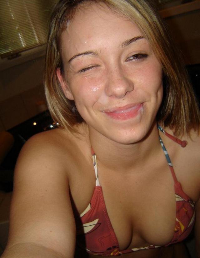 Похотливые красотки обожают фонтаны густой спермы на лицах 19 фотка