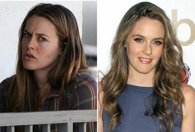 Знаменитостей без грима можно щедро полить спермой после секса 11 фотка